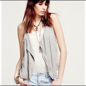 Free People Grey Vest